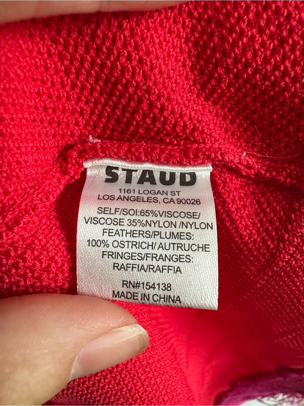 NWT Staud Etta Ostrich Feather Mini Dress Medium - Picture 9 of 15